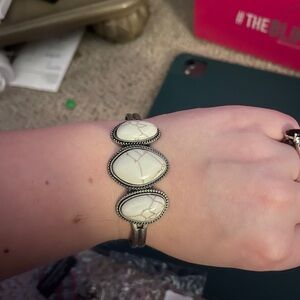 3/$10 SALE!! Silver and White Wearable Tech Bracelet